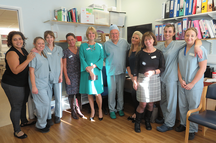 RCM Chief Executive and General Secretary, Gill Walton, meets members of the maternity team